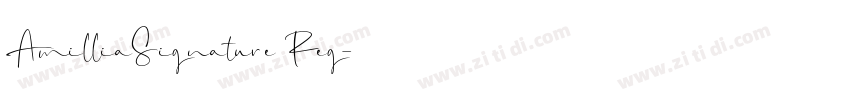 AmilliaSignature Reg字体转换
